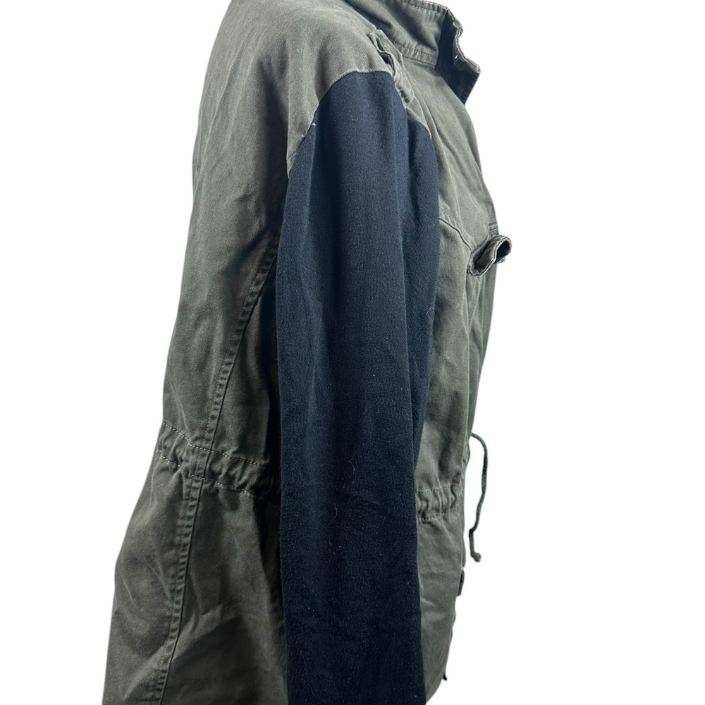 Torrid Army green twill and French terry jacket drawstring size 1-1X:14-16 - Picture 6 of 10